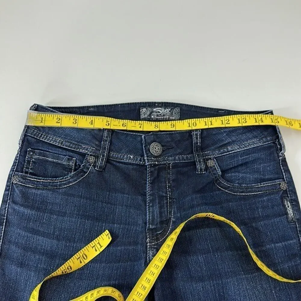 Silver Jeans Womens 30 Blue Suki Bootcut‎ Dark Wash Western Cowgirl Rodeo